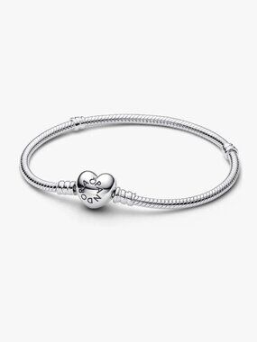 Pandora Moments Heart & Snake Chain Bracelet
